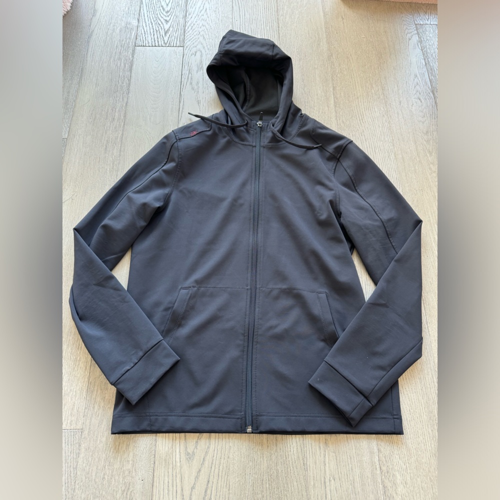 RHONE Black Hoodie zip
